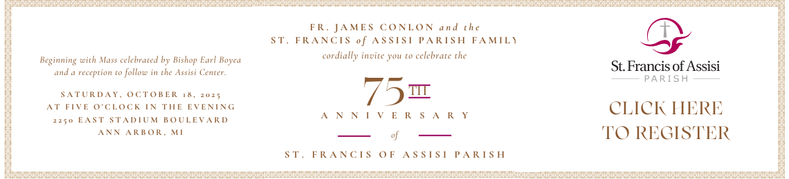 75th Anniversary Mass Registration